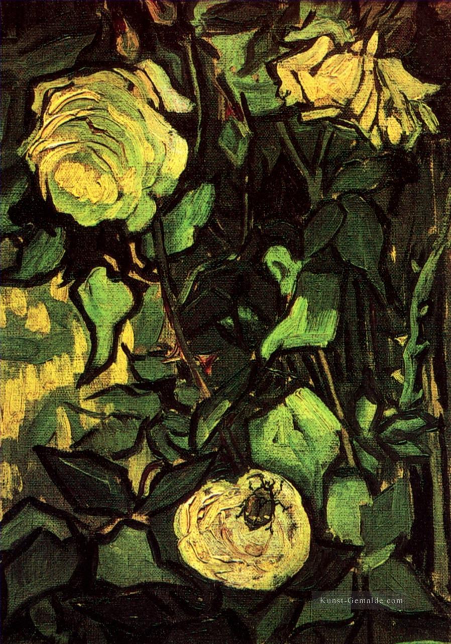 Rosen und Käfer Vincent van Gogh Ölgemälde